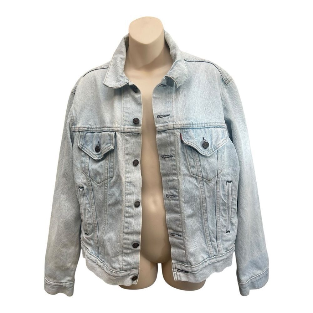 Vintage Levi's Light Blue Jean Jacket Size XL Classic